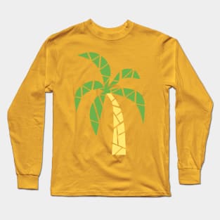 GREEN Yellow Palm Tree Long Sleeve T-Shirt